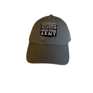 National Museum United States Army Hat Founding Sponsor Adjustable Cap Gray